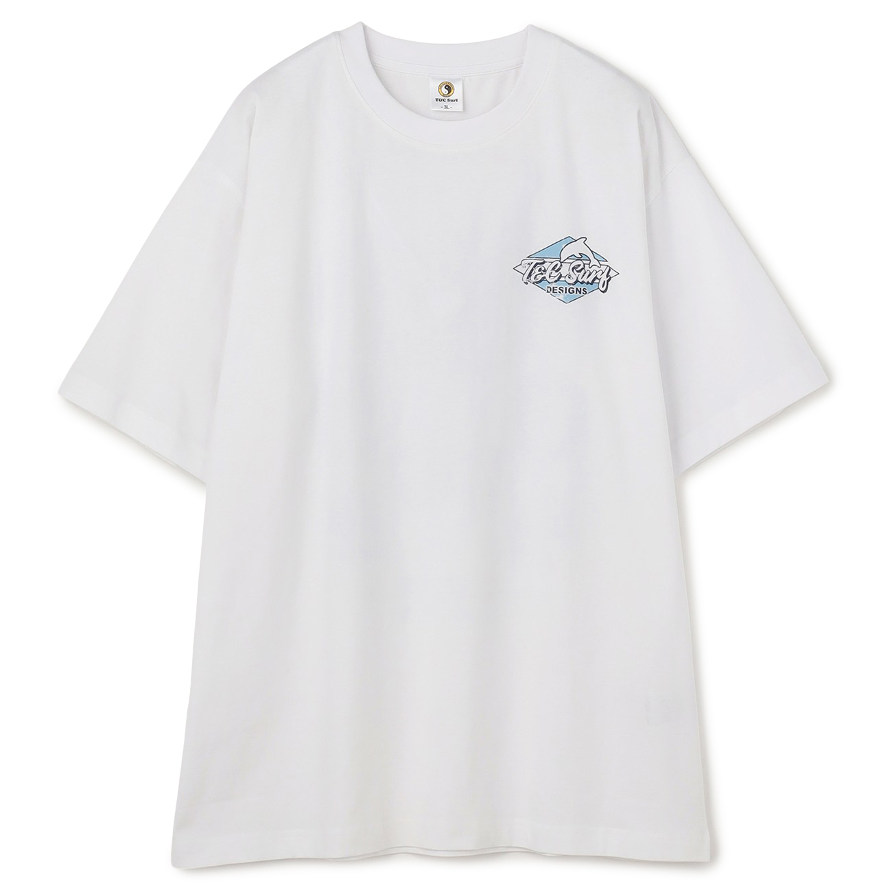 【SizeMAX】T & C SURF 綿100% イルカ柄 プリントTシャツ 【SizeMAX】T & C SURF 綿100% イルカ柄 プリントTシャツ