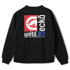 SizeMAX】ecko unltd. 裏起毛バックプリントトレーナー【AOKI