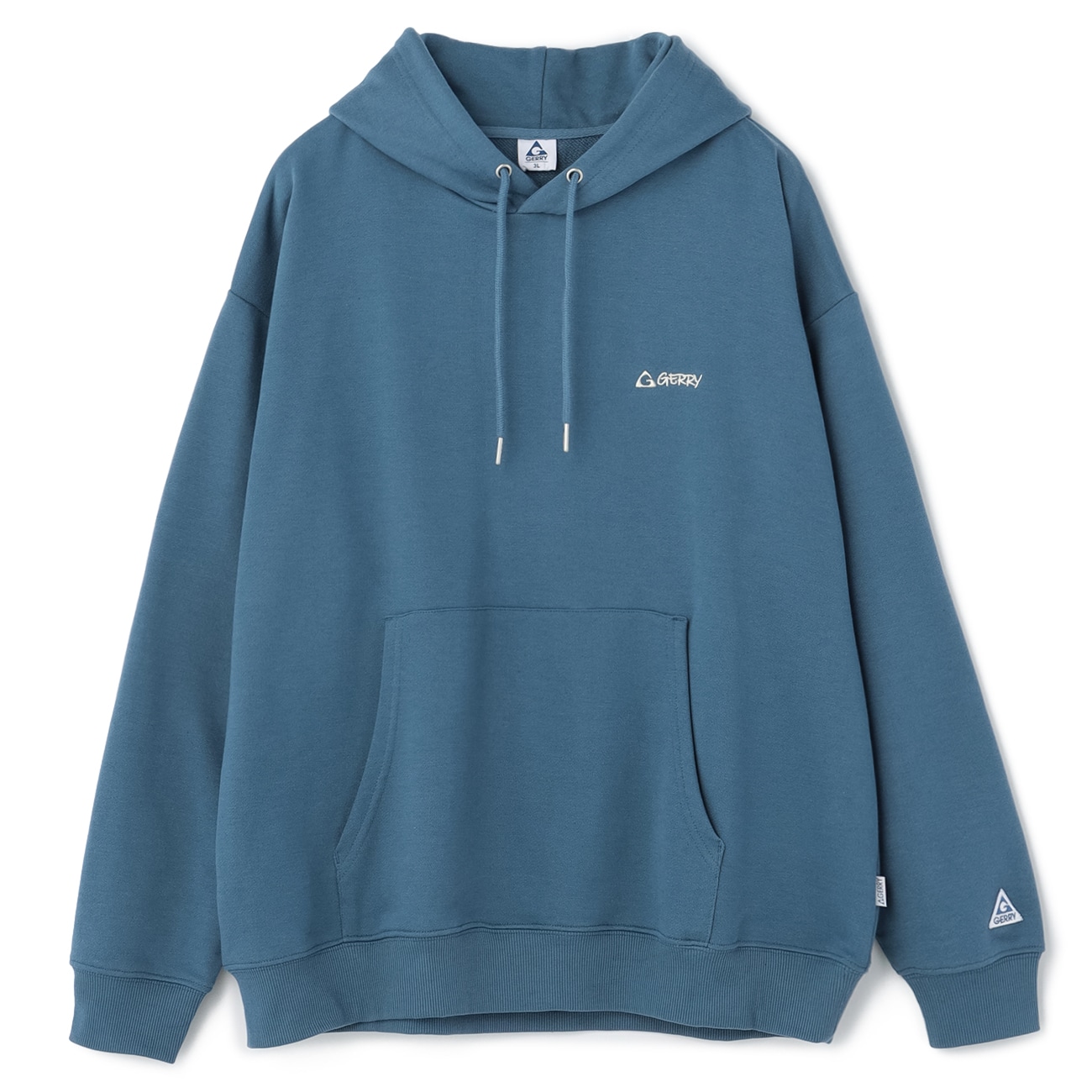 【SizeMAX×GERRY】別注 裏毛ロゴ刺繍プルパーカー