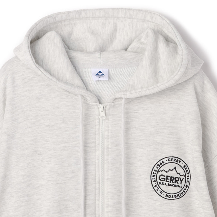 SizeMAX×GERRY】別注 バッグロゴプリント裏地ジップパーカー【AOKI公式