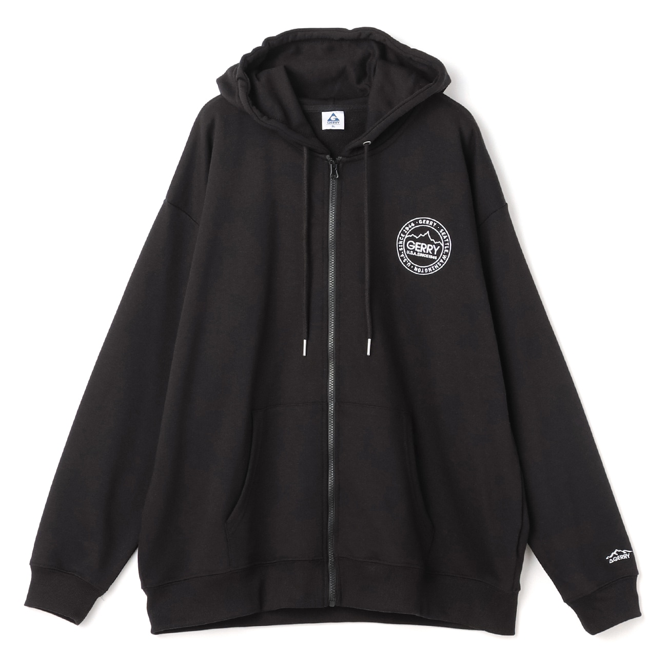 GERRYブランド商品シンプルでスタイリッシュなデザインが魅力のGERRY(ジェリー)の裏毛フルジップパーカーです。軽やかなスウェット生地を使用しており、通気性と着心地に優れた、通年使えるアイテムです