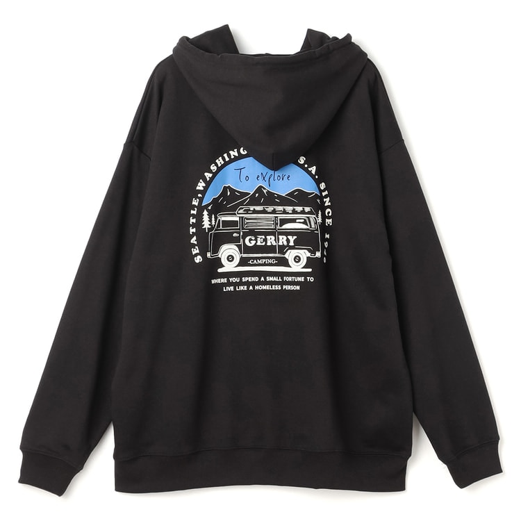 SizeMAX×GERRY】別注 バッグロゴプリント裏地ジップパーカー【AOKI公式