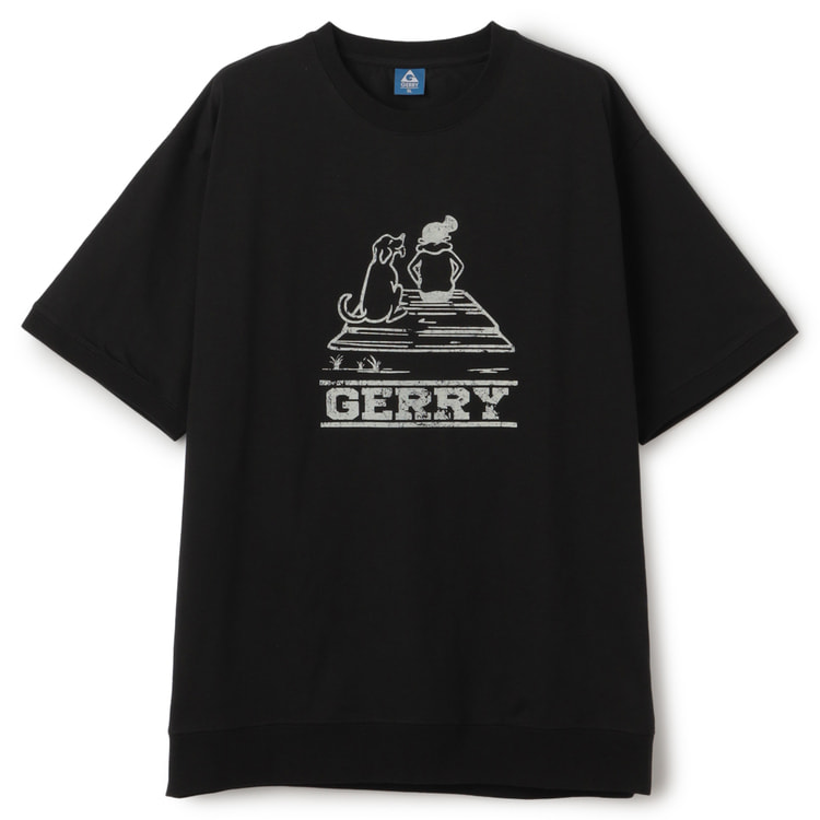 SizeMAX】GERRY 冷感スラブカスレプリントスウェットTシャツ【AOKI公式