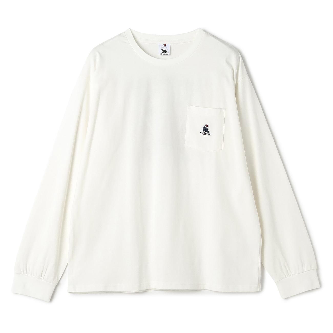 【SizeMAX】Red Cap Girl 胸ポケットバック刺繍Tシャツ