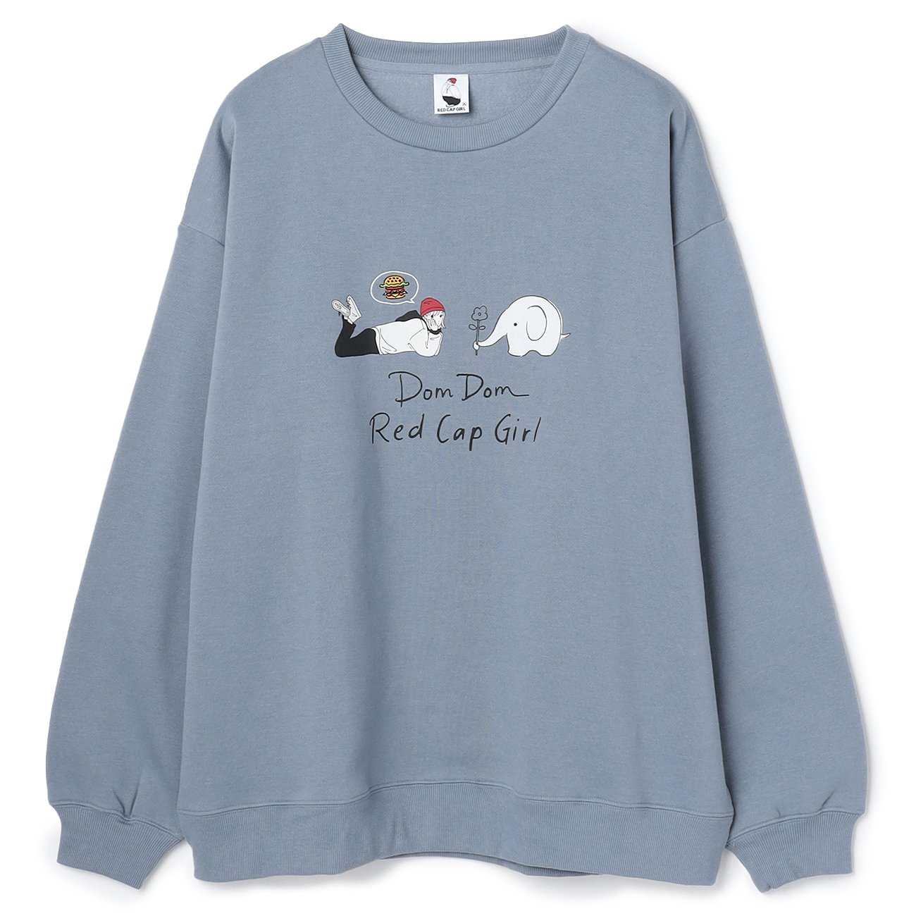 【SizeMAX】Red Cap Girl ドムドムコラボ裏起毛トレーナー