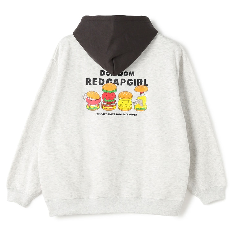 SizeMAX】Red Cap Girl ドムドムコラボ裏起毛プルパーカー【AOKI公式通販】