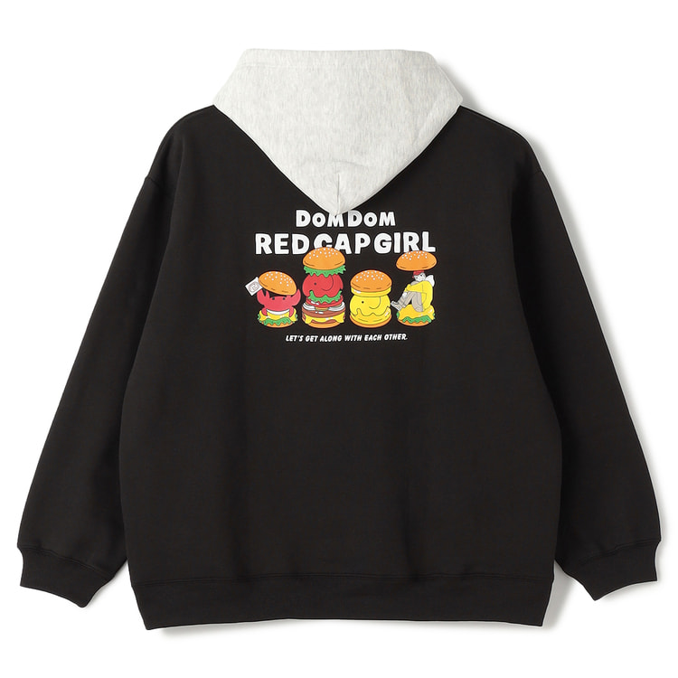 SizeMAX】Red Cap Girl ドムドムコラボ裏起毛プルパーカー【AOKI公式通販】