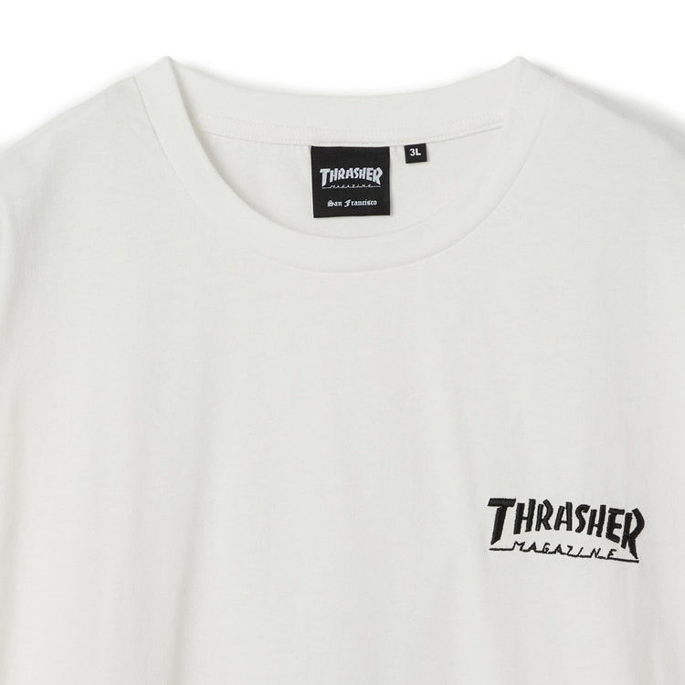 SizeMAX】THRASHER ワンポイント刺繍Tシャツ【AOKI公式通販】