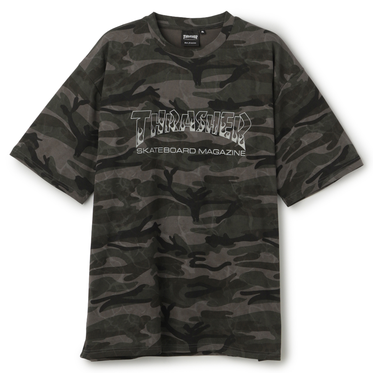 SizeMAX】THRASHER カモ総柄プリントTシャツ【AOKI公式通販】