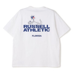 SizeMAX×RUSSELL ATHLETIC】別注 ワニ柄プリントTシャツ【AOKI