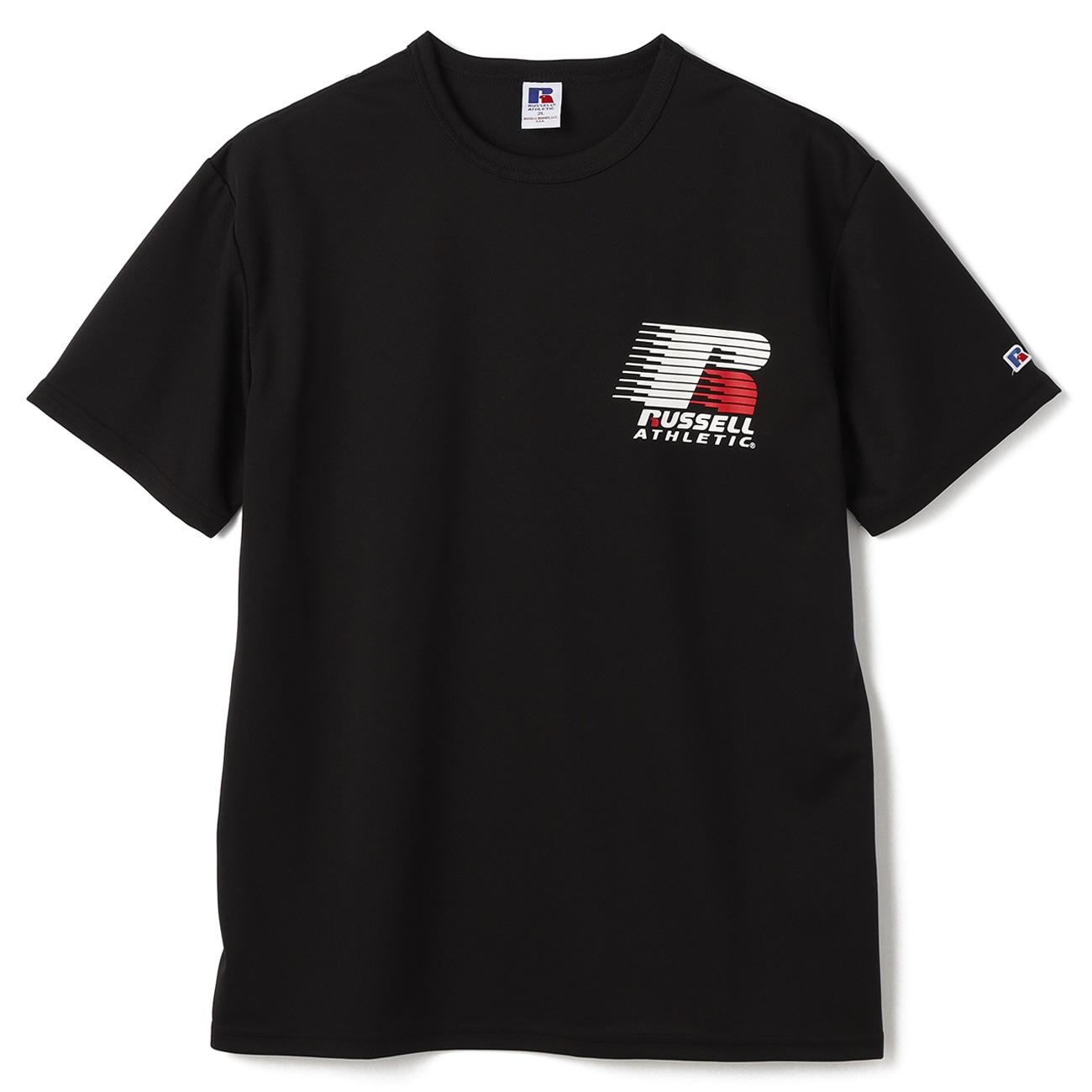 【SizeMAX×RUSSELL ATHLETIC】別注 ドライ胸ロゴプリントTシャツ