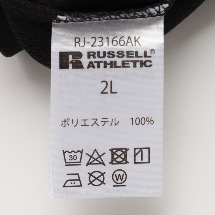SizeMAX×RUSSELL ATHLETIC】別注 ドライ胸ロゴプリントT