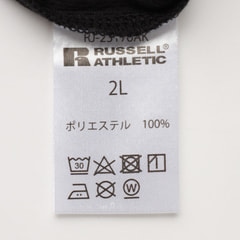 【SizeMAX×RUSSELL ATHLETIC】別注 ドライスポーツ風ロゴTシャツ