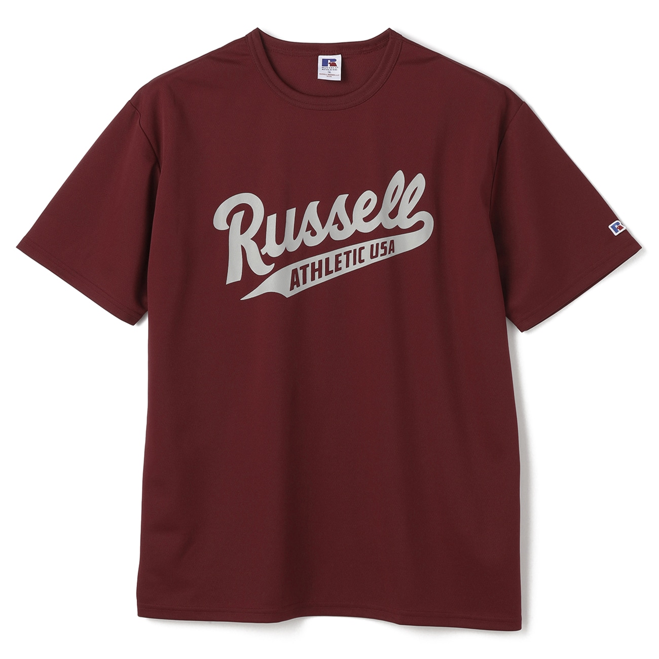 【SizeMAX×RUSSELL ATHLETIC】別注 ドライスポーツ風ロゴTシャツ