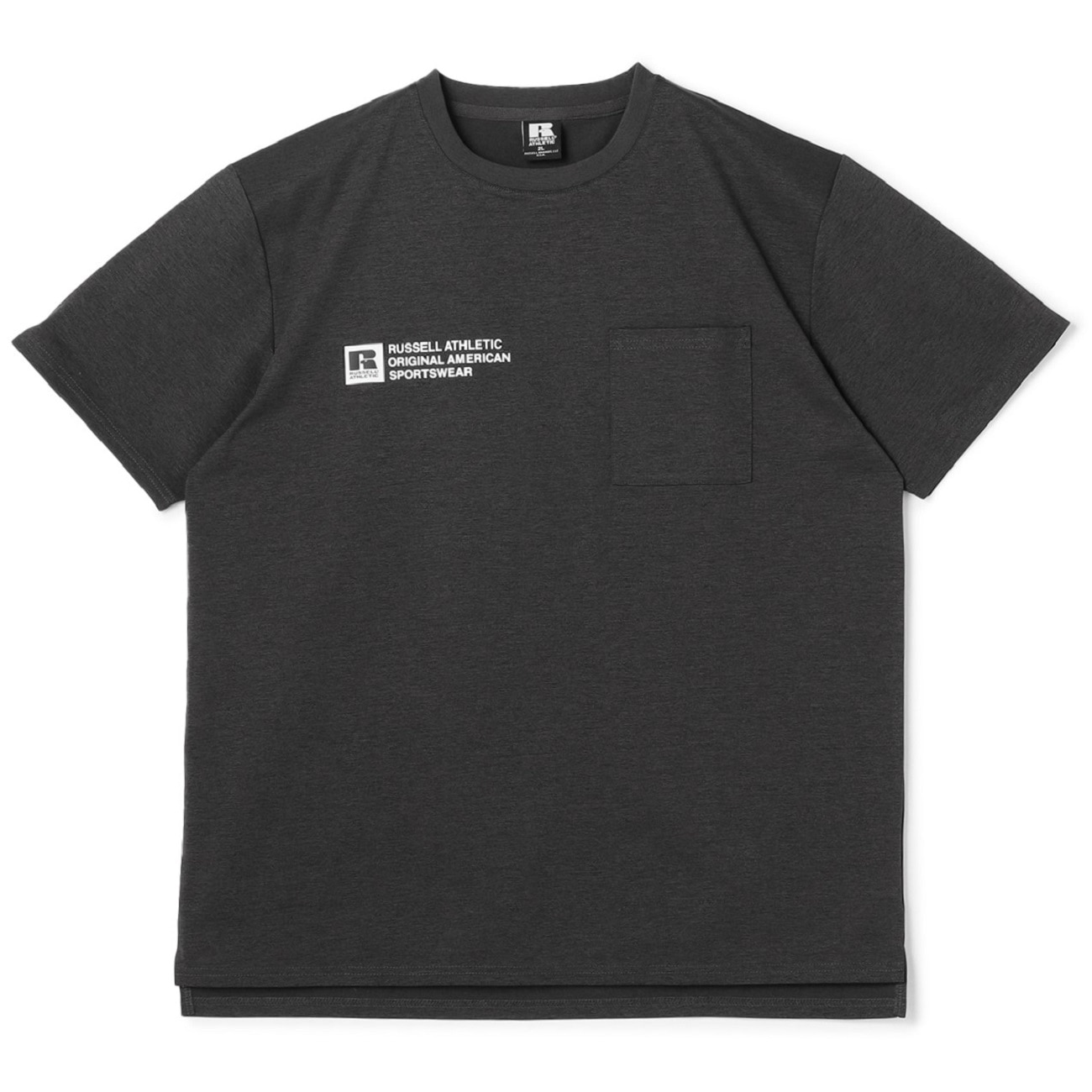 【SizeMAX×RUSSELL ATHLETIC】別注 ドライワンポイントポケット付Tシャツ 【SizeMAX×RUSSELL ATHLETIC】別注 ドライワンポイントポケット付Tシャツ