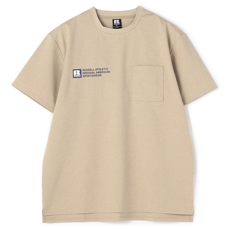 新品AP STUDIO RUSSELL ATHLETIC別注 Tシャツ SizeMAX×RUSSELL ATHLETIC】別注 ドライワンポイントポケ