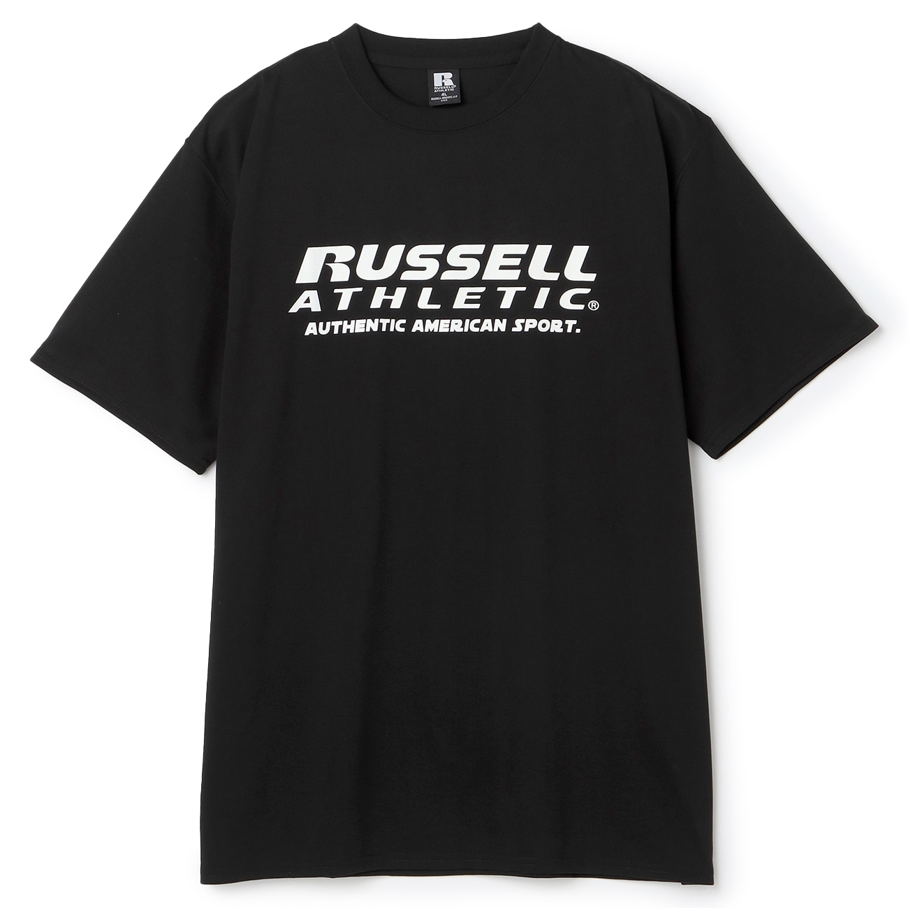 【SizeMAX×RUSSELL ATHLETIC】別注 ドライ胸ロゴプリントTシャツ