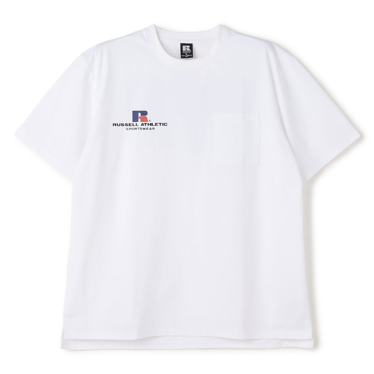 【SizeMAX×RUSSELL ATHLETIC】別注 Dry-Power 天竺ポケット付プリントTシャツ 【SizeMAX×RUSSELL ATHLETIC】別注 Dry-Power 天竺ポケット付プリントTシャツ