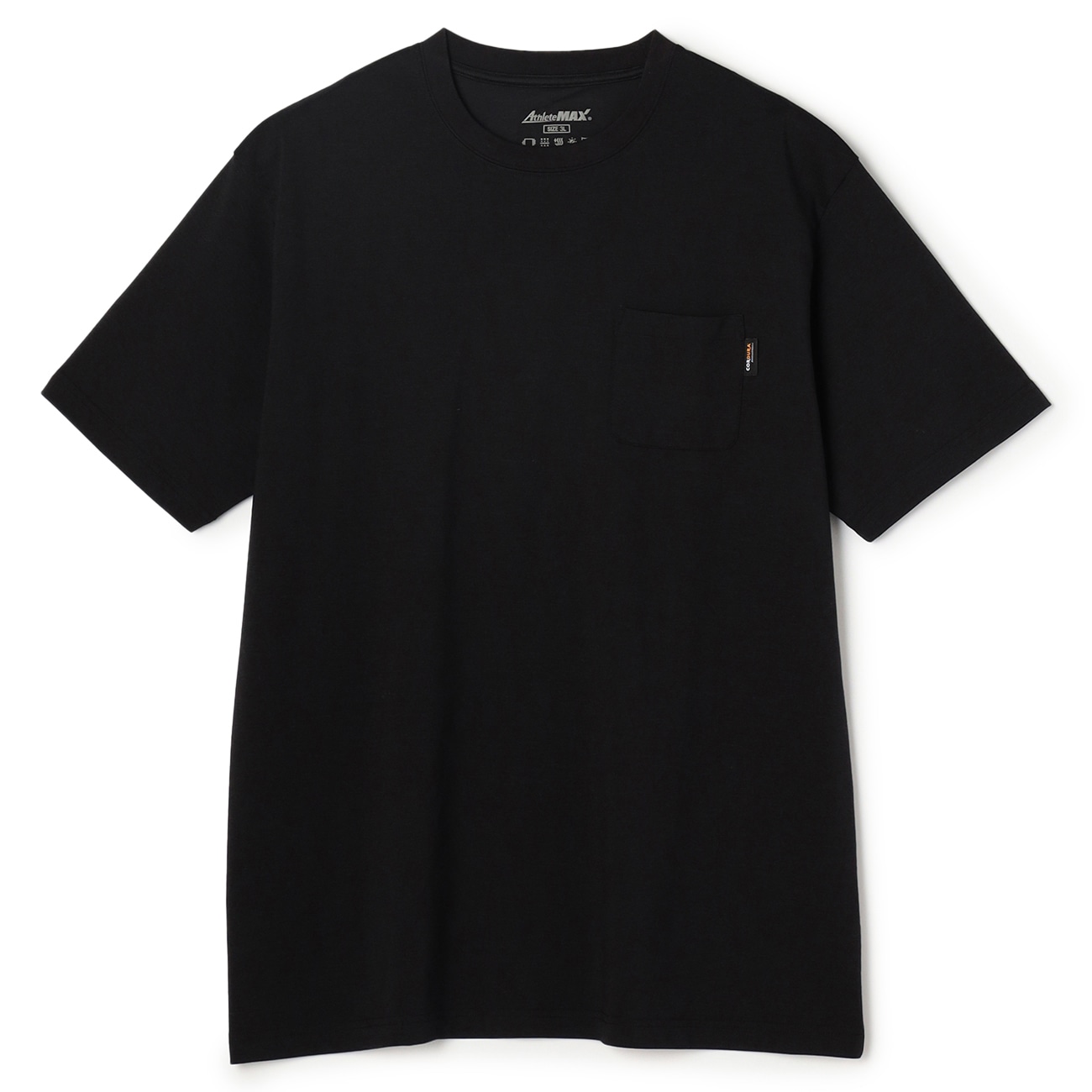 【SizeMAX】吸汗速乾 抗菌防臭 UVカット アスリートMAX コーデュラポケット付Tシャツ 【SizeMAX】吸汗速乾 抗菌防臭 UVカット アスリートMAX コーデュラポケット付Tシャツ