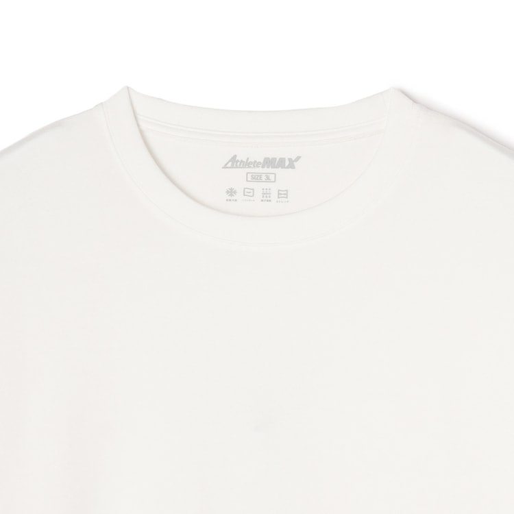 【SizeMAX】接触冷感 吸汗速乾 アスリートMAX 5分袖Tシャツ