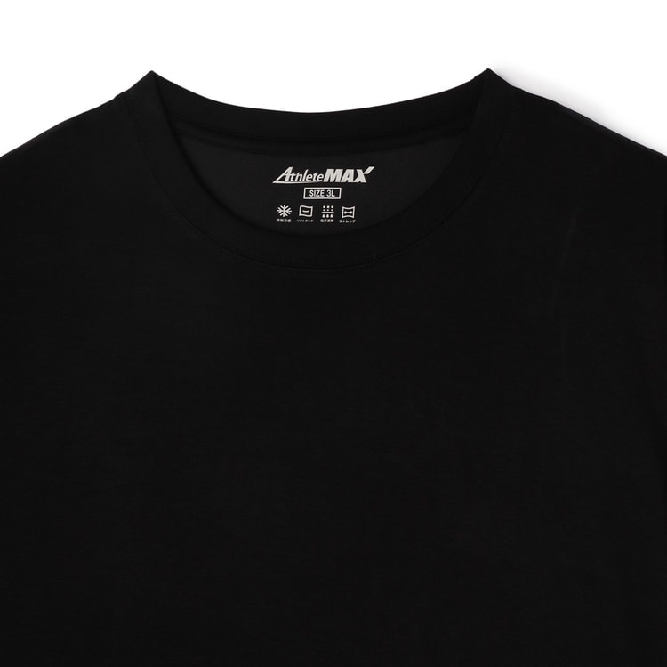 【SizeMAX】接触冷感 吸汗速乾 アスリートMAX 5分袖Tシャツ