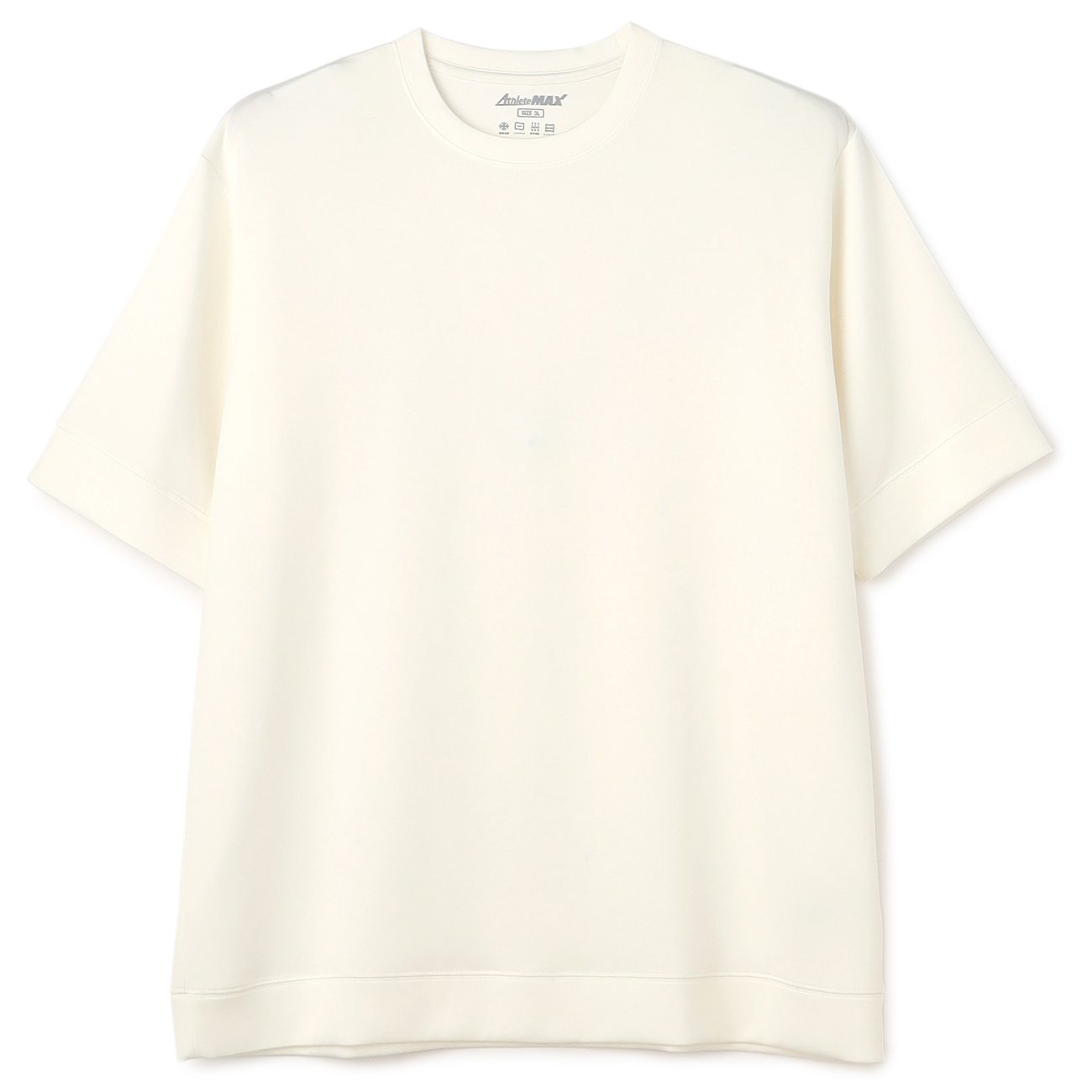 【SizeMAX】接触冷感 吸汗速乾 AthleteMAX Cool & Soft クルーネックTシャツ 【SizeMAX】接触冷感 吸汗速乾 AthleteMAX Cool & Soft クルーネックTシャツ