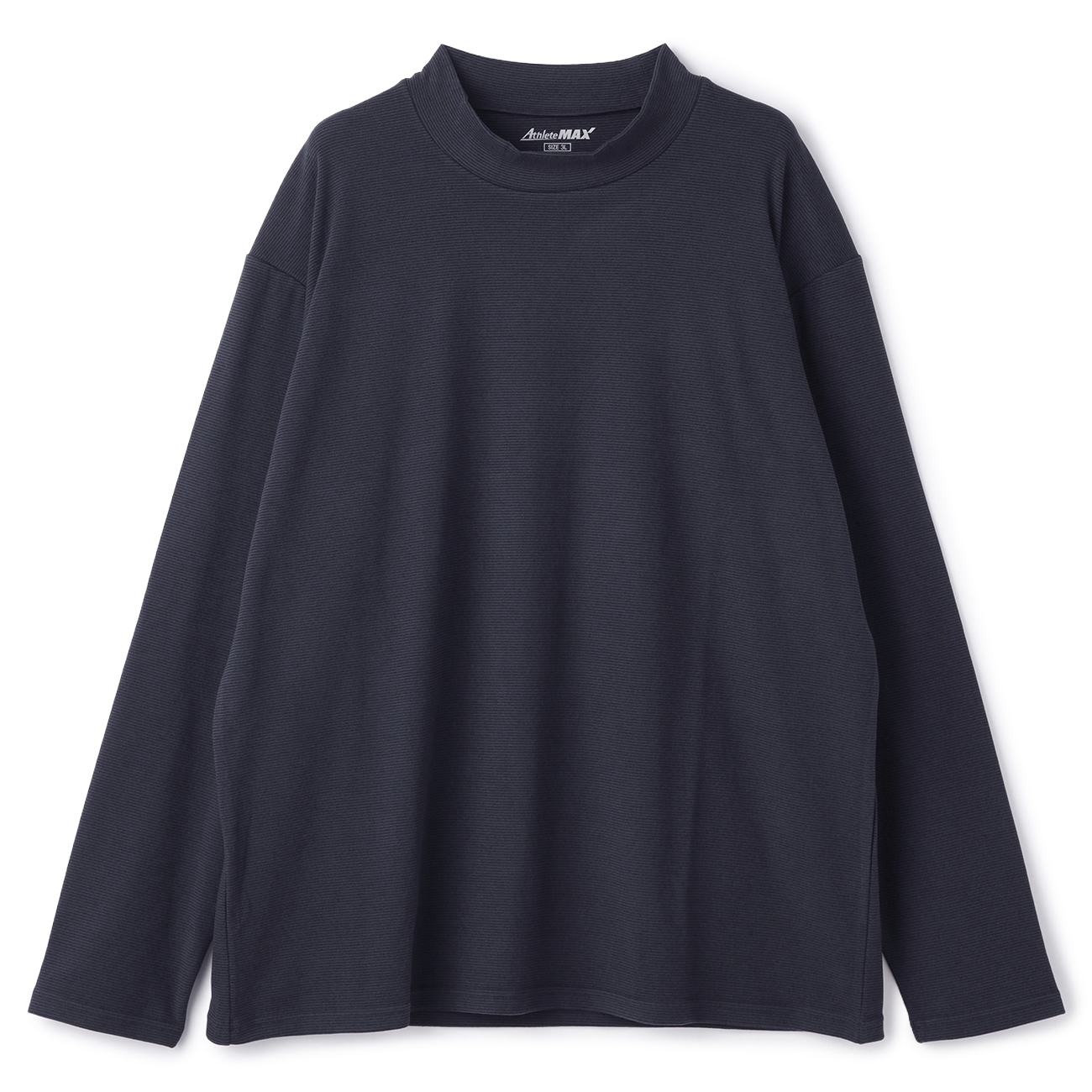 【SizeMAX】ソフトタッチ 裏起毛 AthleteMAX Soft&Warm もちもちモックネックTシャツ 【SizeMAX】ソフトタッチ 裏起毛 AthleteMAX Soft&Warm もちもちモックネックTシャツ