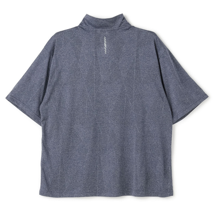 SizeMAX】Kaepa 冷感ジャガードニットハーフジップTシャツ【AOKI公式通販】