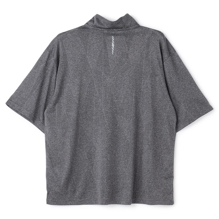 SizeMAX】Kaepa 冷感ジャガードニットハーフジップTシャツ【AOKI公式通販】