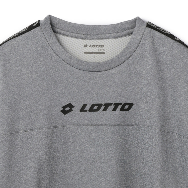 SizeMAX】LOTTO ドライ杢ワンポイントロゴTシャツ セットアップ着用