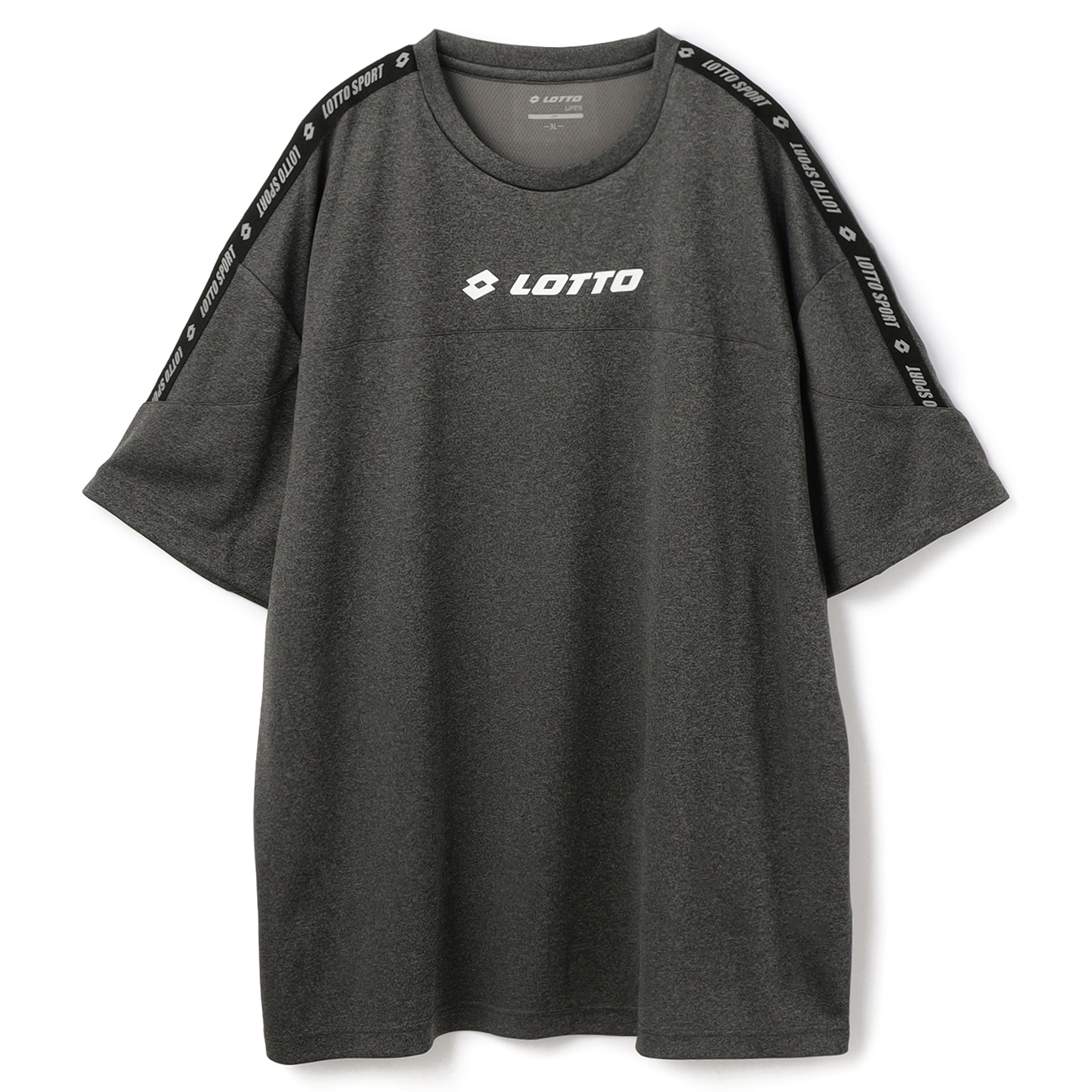 【SizeMAX】LOTTO ドライ杢ワンポイントロゴTシャツ セットアップ着用可