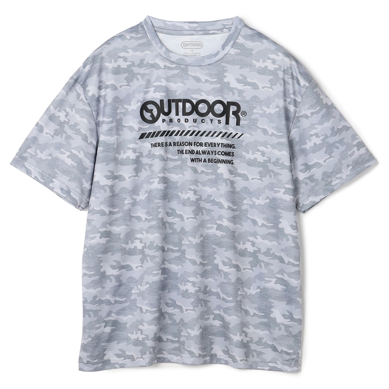 【SizeMAX】OUTDOOR ドライカモフラージュ総柄プリントTシャツ 【SizeMAX】OUTDOOR ドライカモフラージュ総柄プリントTシャツ