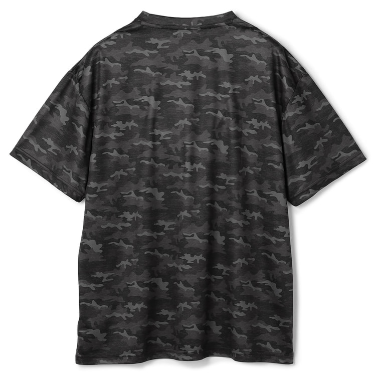 SizeMAX】OUTDOOR ドライカモフラージュ総柄プリントTシャツ【AOKI公式