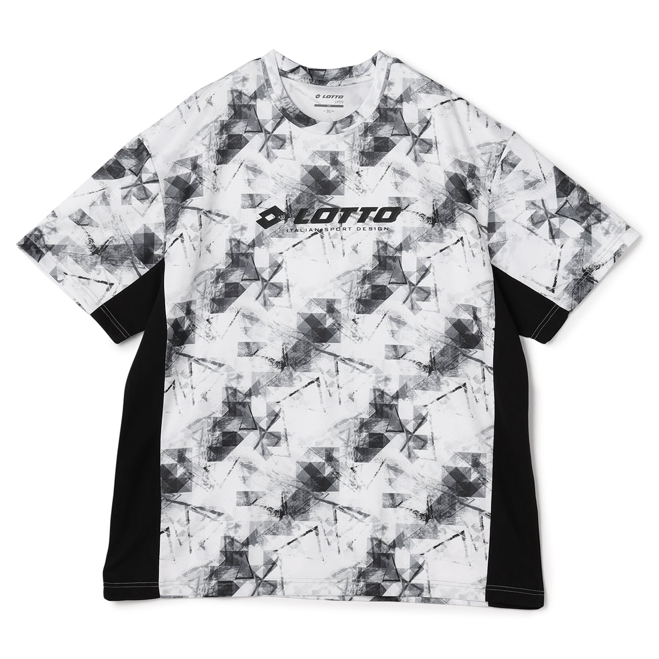 【SizeMAX】LOTTO ドライ総柄プリントTシャツ セットアップ着用可