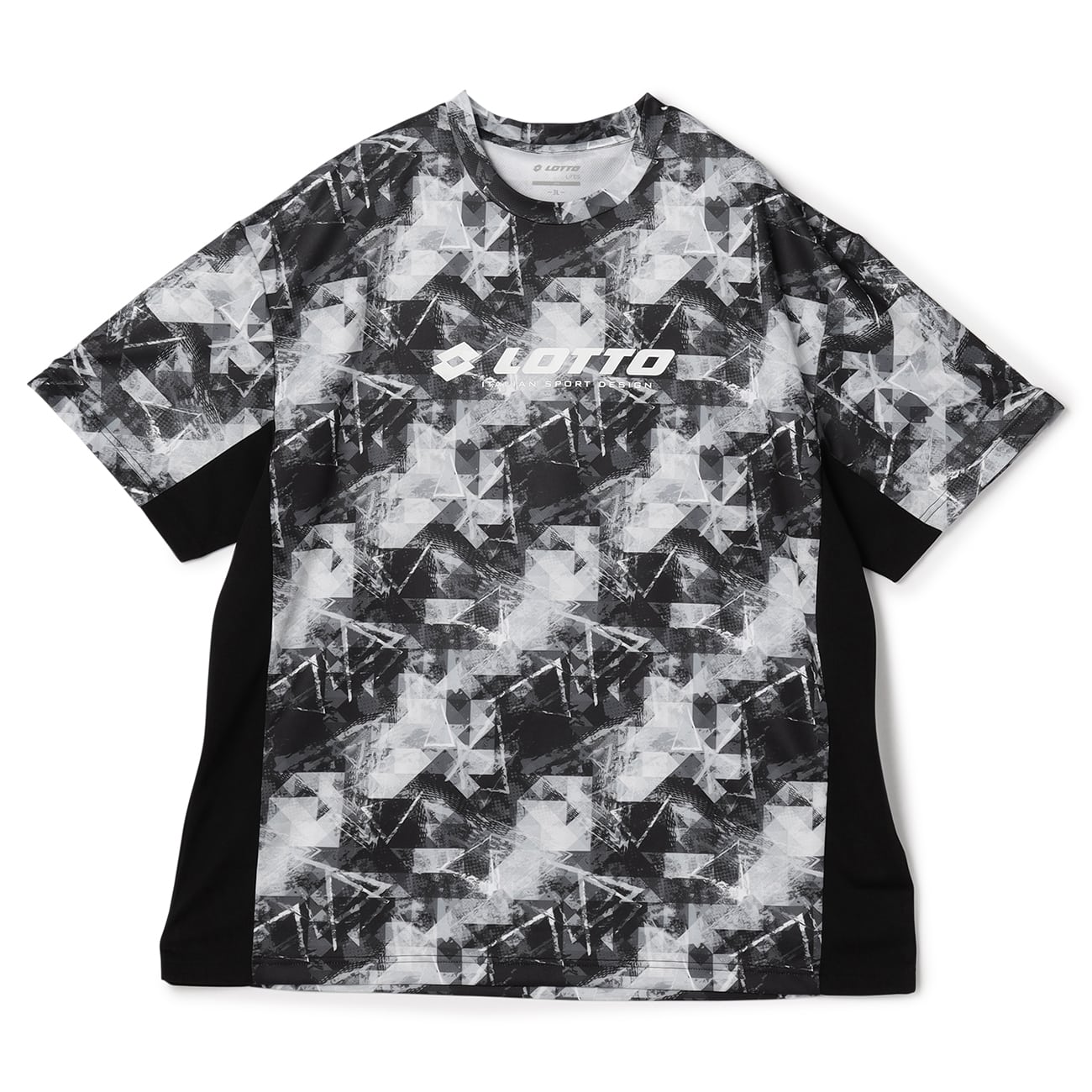 【SizeMAX】LOTTO ドライ総柄プリントTシャツ セットアップ着用可