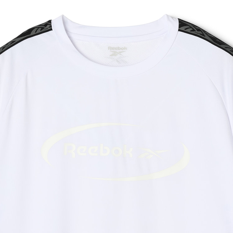 SizeMAX】Reebok 穴あきメッシュラグラン肩ラインTシャツ【AOKI公式通販】