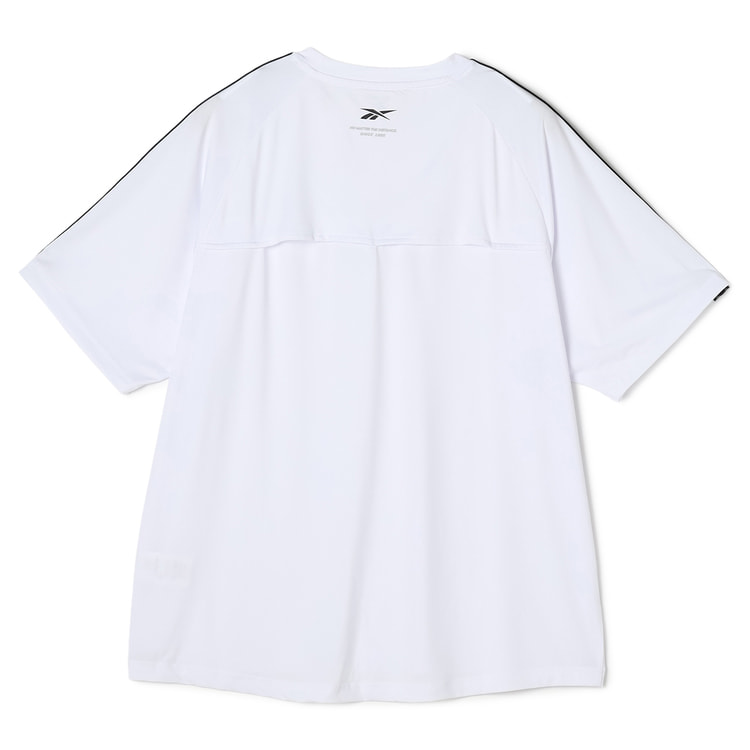 SizeMAX】Reebok 穴あきメッシュラグラン肩ラインTシャツ【AOKI公式通販】