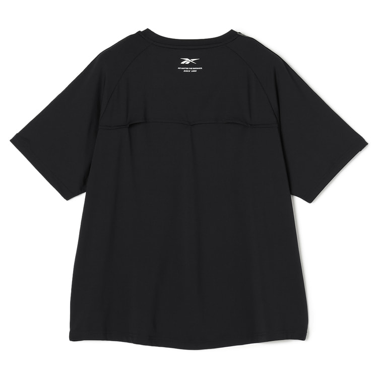 SizeMAX】Reebok 穴あきメッシュラグラン肩ラインTシャツ【AOKI公式通販】