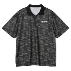 SizeMAX】OUTDOOR ドライカモフラージュ総柄プリントポロシャツ【AOKI