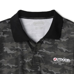 SizeMAX】OUTDOOR ドライカモフラージュ総柄プリントポロシャツ【AOKI