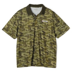SizeMAX】OUTDOOR ドライカモフラージュ総柄プリントポロシャツ【AOKI