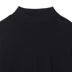 【SizeMAX】ヒートウォーム 超暖 発熱・保温ストレッチ ハイネック長袖Tシャツ 黒
