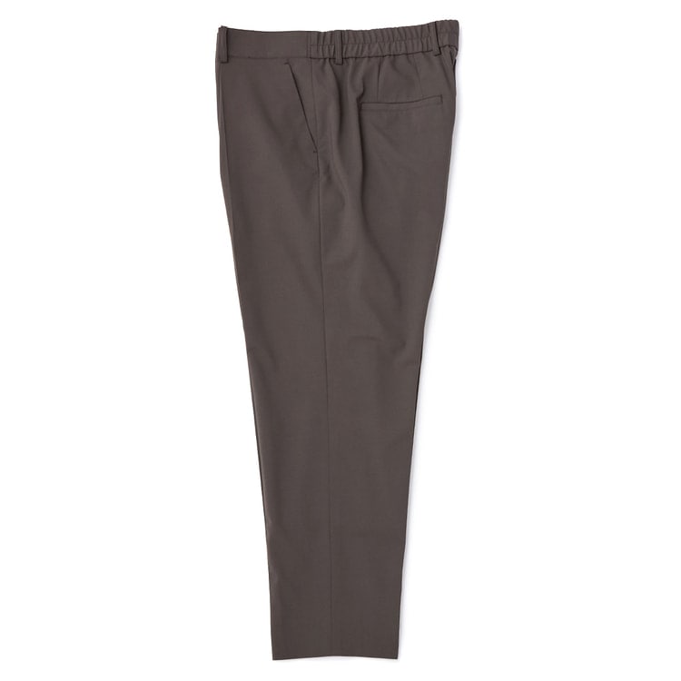 【クイーンサイズ】T/Rストレッチ タック入りクロップドパンツ セットアップ着用可