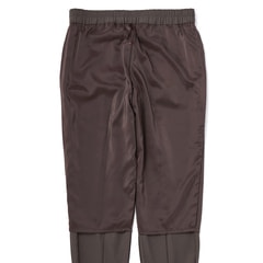 【クイーンサイズ】T/Rストレッチ タック入りクロップドパンツ セットアップ着用可