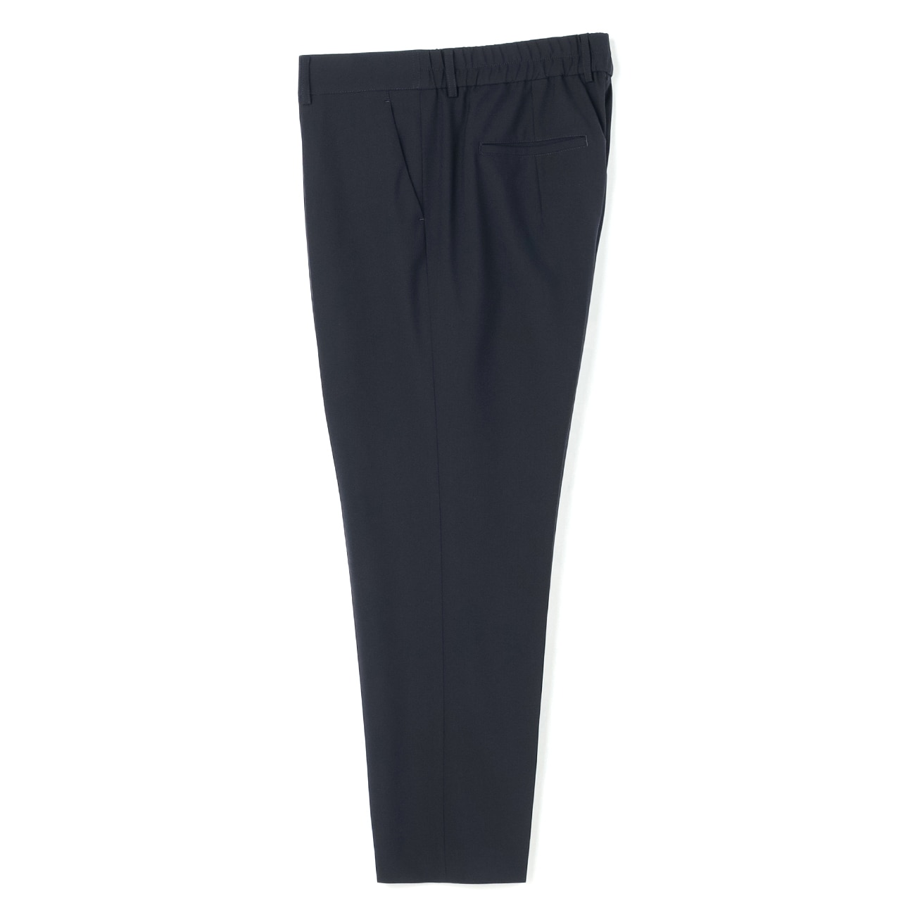 【クイーンサイズ】洗える T/Rストレッチ タック入りクロップドパンツ 紺 セットアップ着用可 【クイーンサイズ】洗える T/Rストレッチ タック入りクロップドパンツ 紺 セットアップ着用可