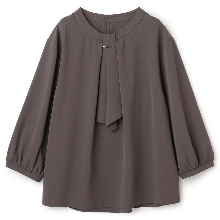 くるみおまとめ⭐︎ジャケット&ブラウス&アクセサリー６点 クイーンサイズ】九分袖 アクセサリー付きラッフルタイブラウス