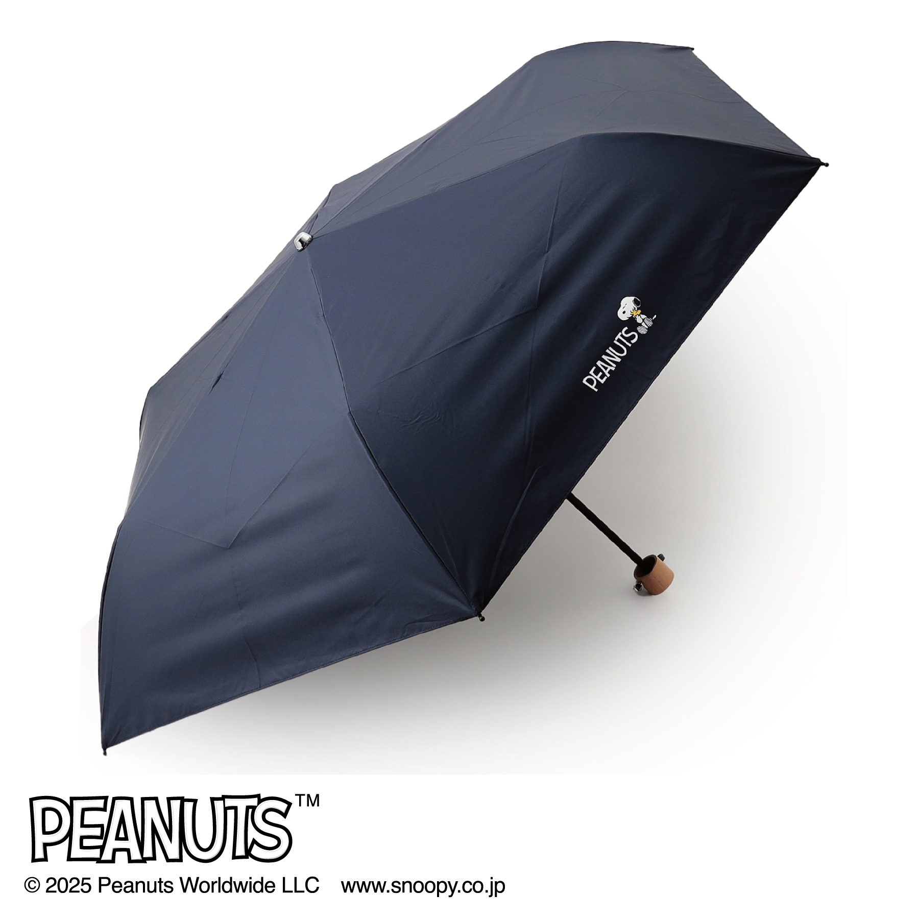 AOKI&PEANUTSコラボ 晴雨兼用 折りたたみ日傘 紺 AOKI&PEANUTSコラボ 晴雨兼用 折りたたみ日傘 紺