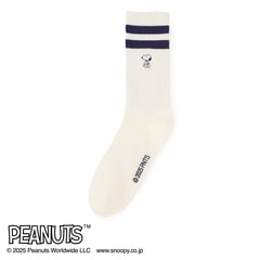 AOKI＆PEANUTSコラボ 25-27cm スヌーピーソックスM寸 2足組【AOKI公式