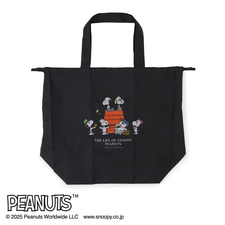 AOKI＆PEANUTSコラボ スヌーピーポケッタブルトートバッグ【AOKI