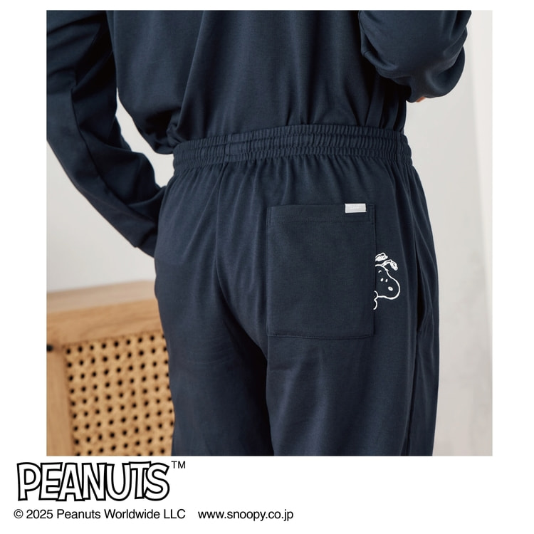 【美品】AOKI＆PEANUTSコラボ　疲労回復ウェア Amazon.co.jp: [アオキ] 25Sスヌーピー疲労回復5分袖7分丈